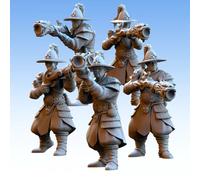 Statuetta stampa 3D Wargame Astarii - Cathay Arquebusiers