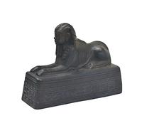 Statuetta statuetta sfinge egizia realizzata in pietra naturale e artificiale a mano in Egitto (nero)