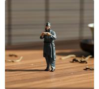 Statuetta Tre Regni Stile Antico Figurina Guerriero Cinese Scala 1:64