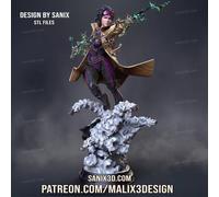 Statuetta Wargame Jubilee X Men Stampata In 3D In Resina Dimensioni 18Cm