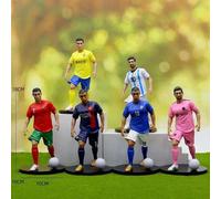 Statuette 18cm Ronaldo Messi Mbappé | Action Figure Calcio Portogallo ⚽