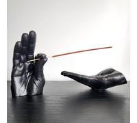 Statuette a mano con porta bastoncini di incenso, figurine decorative per