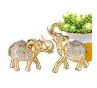 Statuette animali decorazione della casa, scultura animale,Statua animale elefante in resina - Ornamenti simbolismo di buon auspicio, arte della interna del sud-est asiatico per il soggiorno