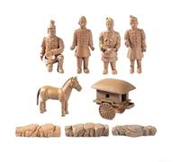 Statuette Antiche Cinesi per Paesaggi in Miniatura | 9 dettagliati, resina , per stile per antico cinese, perfetto per collezionisti e appassionati per di storia