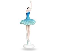 Statuette artistiche per la Famiglia - Statua di Ballerina Blu da Tavolo, Piccola Scultura di Una Donna, Ornamenti Moderni e semplici per Figure di Danza Classica, Decorazione Morbida per la casa ESP