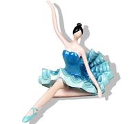 Statuette artistiche per la Famiglia - Statua di Ballerina Blu da Tavolo, Piccola Scultura di Una Donna, Ornamenti Moderni e semplici per Figure di Danza Classica, Decorazione Morbida per la casa ESP