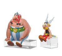 Statuette da collezione Plastoy Asterix e Obelix, seduti (2025)