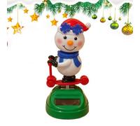 Statuette Danzanti Simpatici Pupazzi di Babbo Natale con Testa che Scuote | Statuette animate in stile cartoon per Davanzale Libreria Scrivania Ingresso Ufficio Casa
