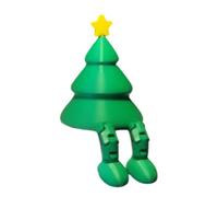 Statuette d'azione mobili - Giocattolo di figura stampato, statuette articolate con design natalizio, decorazioni per le vacanze, giocattolo per la camera da letto, soggiorno