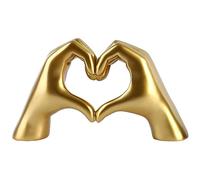 Statuette Decorative Casa,Statua di gesto a dito d'amore,Moderno Minimalista Scultura Decorazioni Artigianato Ornamenti in Resina,Decorazione Regalo Creativo Desktop per festa di matrimonio festiva