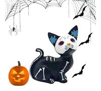 Statuette di cane decorazione per la casa | Statua di scheletro di Halloween | Statua di animale in resina da scrivania, decorazione per la casa arte animale per bambini e adulti