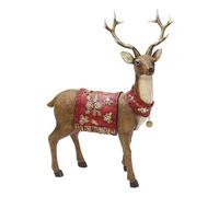 Statuette di cervo decorazione per la casa, statuette di renna di Natale | Decorazioni per cervi di Natale in resina per interni - Giocattolo da tavola a forma di alce, scultura estetica di alce
