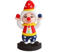 Statuette di clown, decorazioni in miniatura con clown da circo colorato, decorazioni per torte di carnevale con clown, statuetta riutilizzabile Art the Clown, decorazioni per ufficio in casa, decoraz