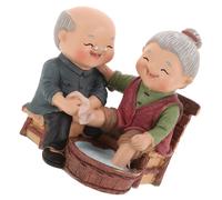 Statuette Di Coppia in Miniatura Vecchia Statuetta Figurine Dei Nonni