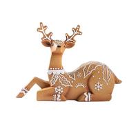 Statuette di renna | Ornamento da tavolo glitterato a forma di alce, decorazione natalizia per camera da , libreria, foto, decorazione per la casa dei bambini