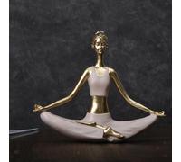 Statuette di yoga Figurine di donne Statua di posa di yoga per scaffale da