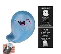 Statuette in miniatura di fantasmi, simpatiche statue fantasma in miniatura incandescente al buio per esterni, atmosfera di scena per scrivanie, camere da letto, soggiorni, librerie, caminetti