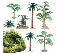 Statuette in miniatura per modellino di paesaggio, 7 pezzi | Modello artificiale per uomini, bambini, adulti