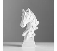 Statuette in Resina per La Decorazione Della Statua Della Testa di Cavallo per
