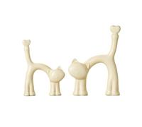 Statuette per la Decorazione della casa e Statue di Gatti con Cuori in Cima alla Coda, per la Stanza, L'Ufficio, Lo Studio, Il refrigeratore per Il Vino, Decorazioni Moderne (Colore