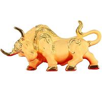 Statuette scultoree Feng Shui Zodiaco Cinese Anno della Mucca Statuine da Collezione in Oro Decorazione per Fortuna e ricchezza Perfette per la casa o L'Ufficio e Idea Regalo per i gestori degli