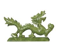 Statuette Statua D'arte - Scultura Di Drago Per L'arredamento Della Casa In Giada Naturale Cinese Feng Shui, Statuette E Sculture Di Draghi E Oggetti Da Collezione, Simbolo Di Prosperità(A,L50cm)