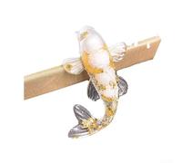 Statuina artificiale a forma di pesce koi, ornamento in cristallo, decorazione per scrivania, cruscotto dell'auto o decorazione per la casa, simbolo Feng Shui fortuna e prosperità, piccola per