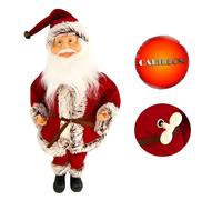 Statuina Babbo Natale Classico 45 cm Colore Rosso Addobbo Natalizio Realistica