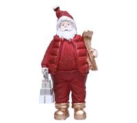 Statuina Babbo Natale in resina ornamento natalizio per decorazioni stagionali e