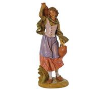STATUINA CM 30 DONNA CON BROCCHE (12) PRESEPE FONTANINI T/L Made in Italy