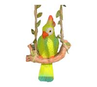 Statuina da appendere pappagallo in resina colorata per decorazione giardino e i
