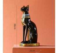 Statuina da collezione Bastet in resina fatta a mano per appassionati di arte eg