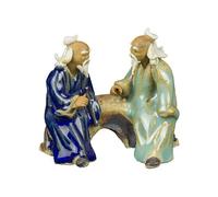 Statuina da compagnia per bonsai, dialogo tra saggi 6,5x4,5x7 cm - CA-5B