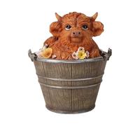 Statuina decorativa da collezione in resina, statua estetica a forma di animale per camera da letto, giardino, cortile, armadietti, tavolo da soggiorno