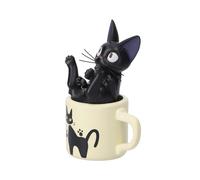 Statuina del servizio di consegna del gatto Ghibli Jiji Kiki in una tazza...