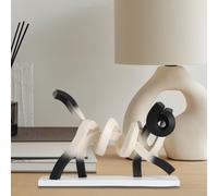 Statuina di Gatto Astratta, Statuetta di Gattino in Resina, Regalo Da