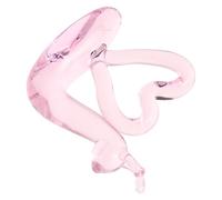 Statuina di Lumaca in Vetro Rosa, Decorazione Simpatica da Scrivania | Figura Piccola per Ufficio e Casa, Riflette la Luce, Facile da Pulire, anche Fermacarte per Collezionisti