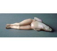 Statuina donna statuetta pesce di Magritte statuette decorative statua Sirena
