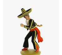 Statuina in piedi in resina lancia coltelli HERGE TINTINTIN generale Alcazar ...