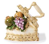 Statuina in porcellana statuetta Capodimonte Antico ferro da stiro soprammobili