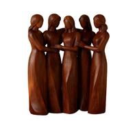 Statuina in resina per cinque persone che rappresenta la sorellanza amicizia