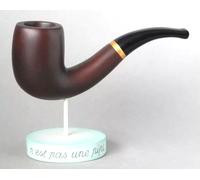 Statuina La Pipa Magritte Statuetta Decorativa Soprammobile da Collezione 3D