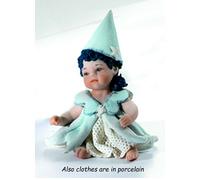 Statuina mignon Fata Turchina bambina Figura in Porcellana Artistica Capodimonte