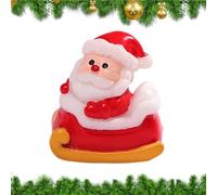 Statuina Mini Babbo Natale | Decorazioni Natalizie Miniature per Tavolo,Ornamento Natalizio per Auto Giardino Cucina | Per Comodino Mensola Cucina Tavolo Da Pranzo Cruscotto Auto Giardino Natale