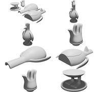 Statuina Pinguino Feathers McGraw Wallace Gromit Personaggio Stampato 3D Art