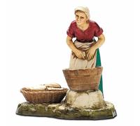 Statuina Presepe Mestieri Lavandaia 10 cm Moranduzzo