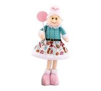 Statuina Pupazzo di Neve Babbo Natale Elasticizzata Ornamento per Decorazione Ca