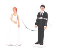 Statuina Sposi da Torta in Resina per Nozze Romantiche | Decorazione Riutilizzabile, per Torte a Piani e Buffet, Idea Simpatica per Anniversari e Suite Nuziale