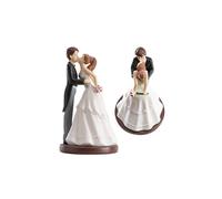 Statuina Topper per Torta Matrimonio "Bacio" in Resina