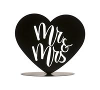 Statuina Topper per Torta Matrimonio "Mr & Mrs" in Metallo, 14,5cm